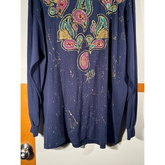 Vintage Decosport 50/50 Custom Ugly Gold‎ Long Sleeve Shirt USA Adult XL - Picture 3 of 9